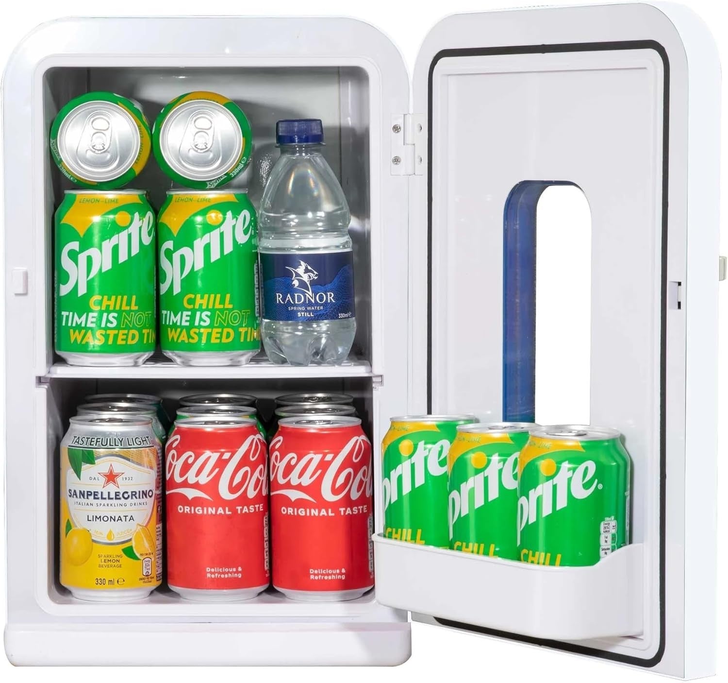 15L Mini Fridge Portable White Cooler Warmer AC/DC Use