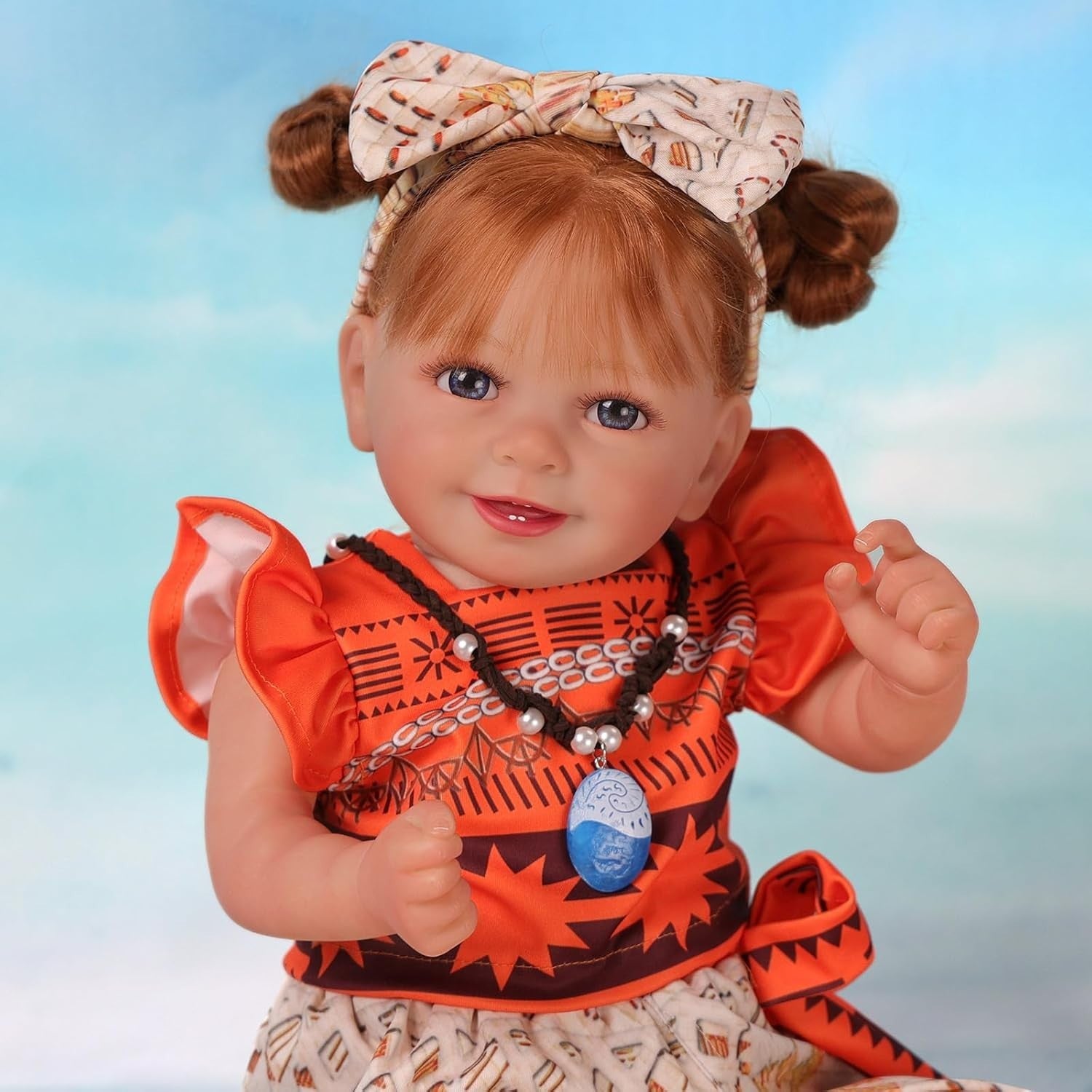 20” Reborn Baby Doll Long Hair Soft Cloth Body Girl Set