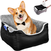 Large Dog Car Seat Booster Bed Pet Travel Carrier Safety Leash Non Slip