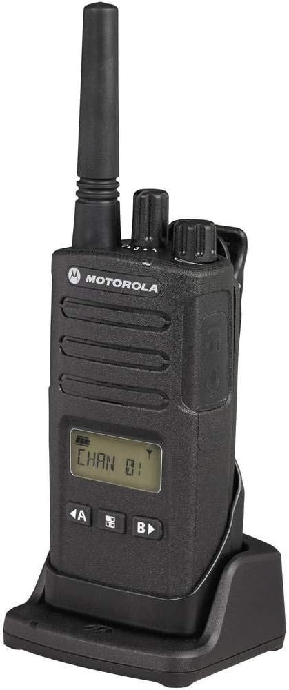 Rugged Business Walkie Talkie Long Range Radio w Charger Black