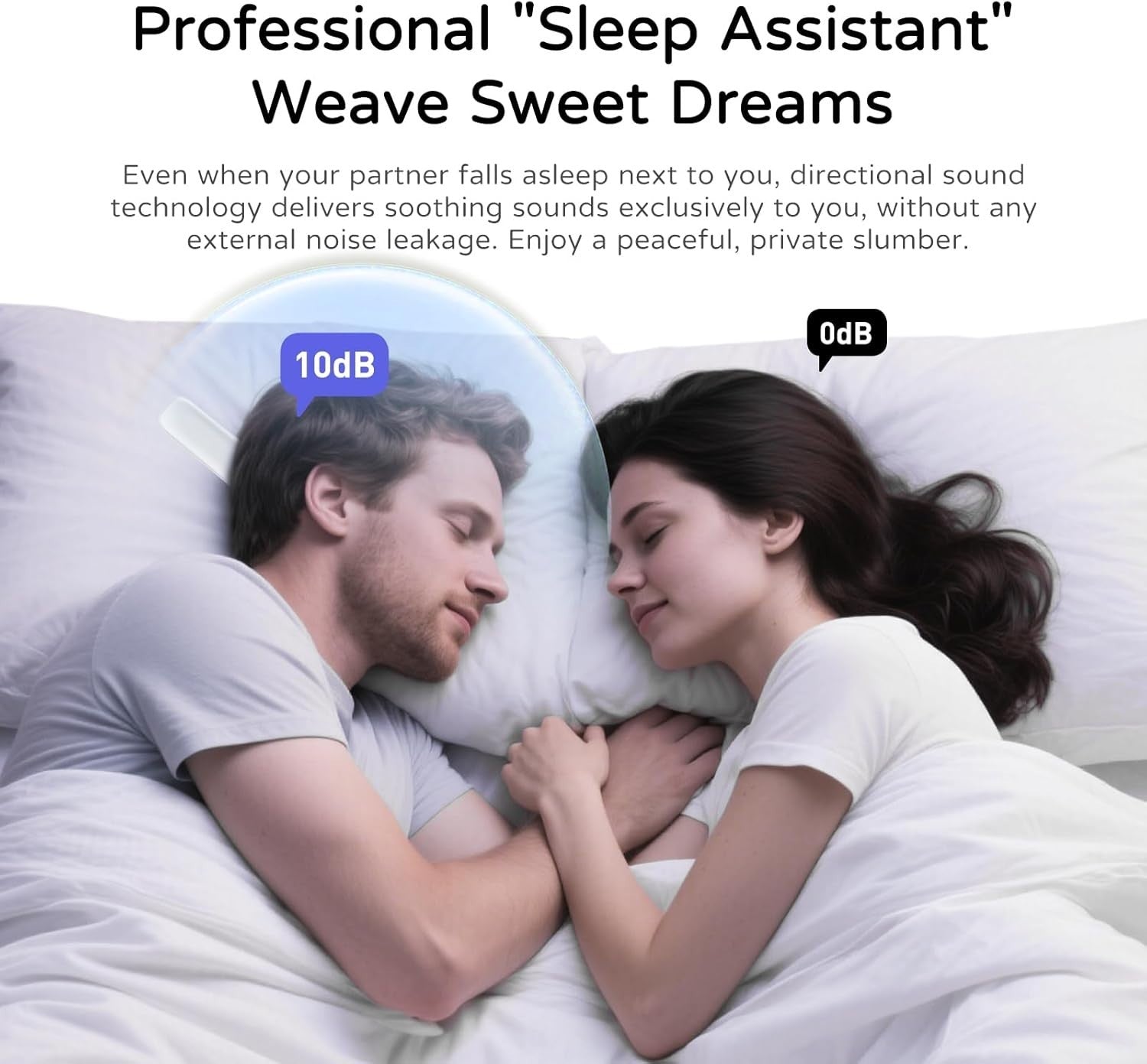 Under-Pillow Bone Conduction Sleep Speaker | White Noise Timer