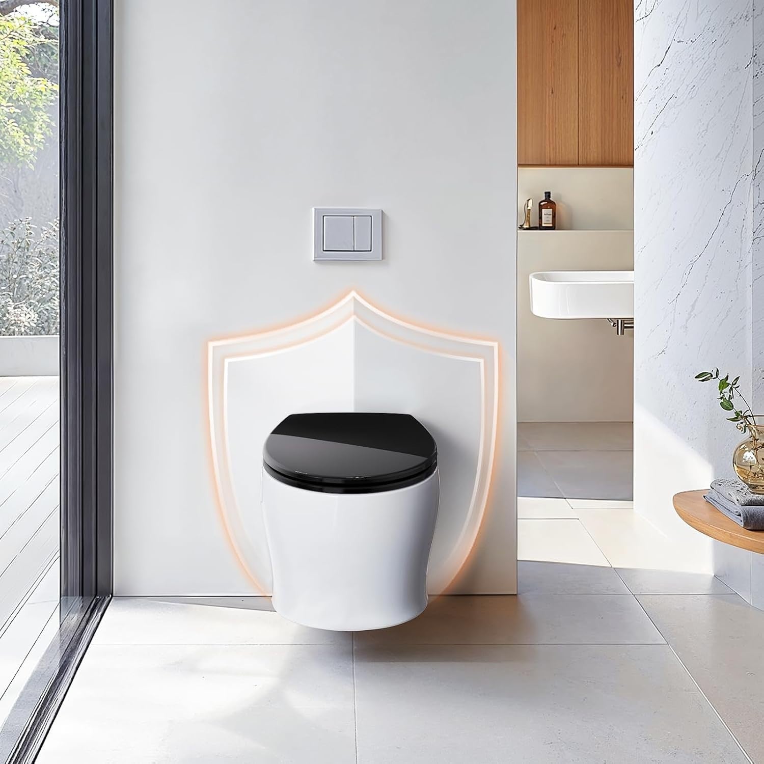 Soft Close Toilet Seat Quick Release Top Fixing O Shape White Adjustable Hinges