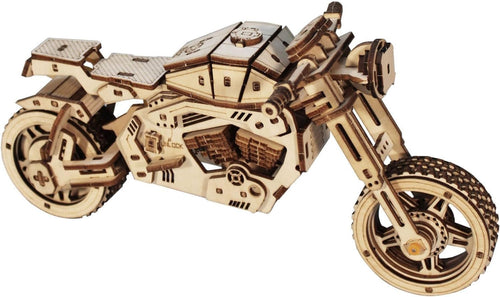 3D Wooden Motorcycle Puzzle Model Kit – DIY Craft, Handcrafted, Gift Ready
