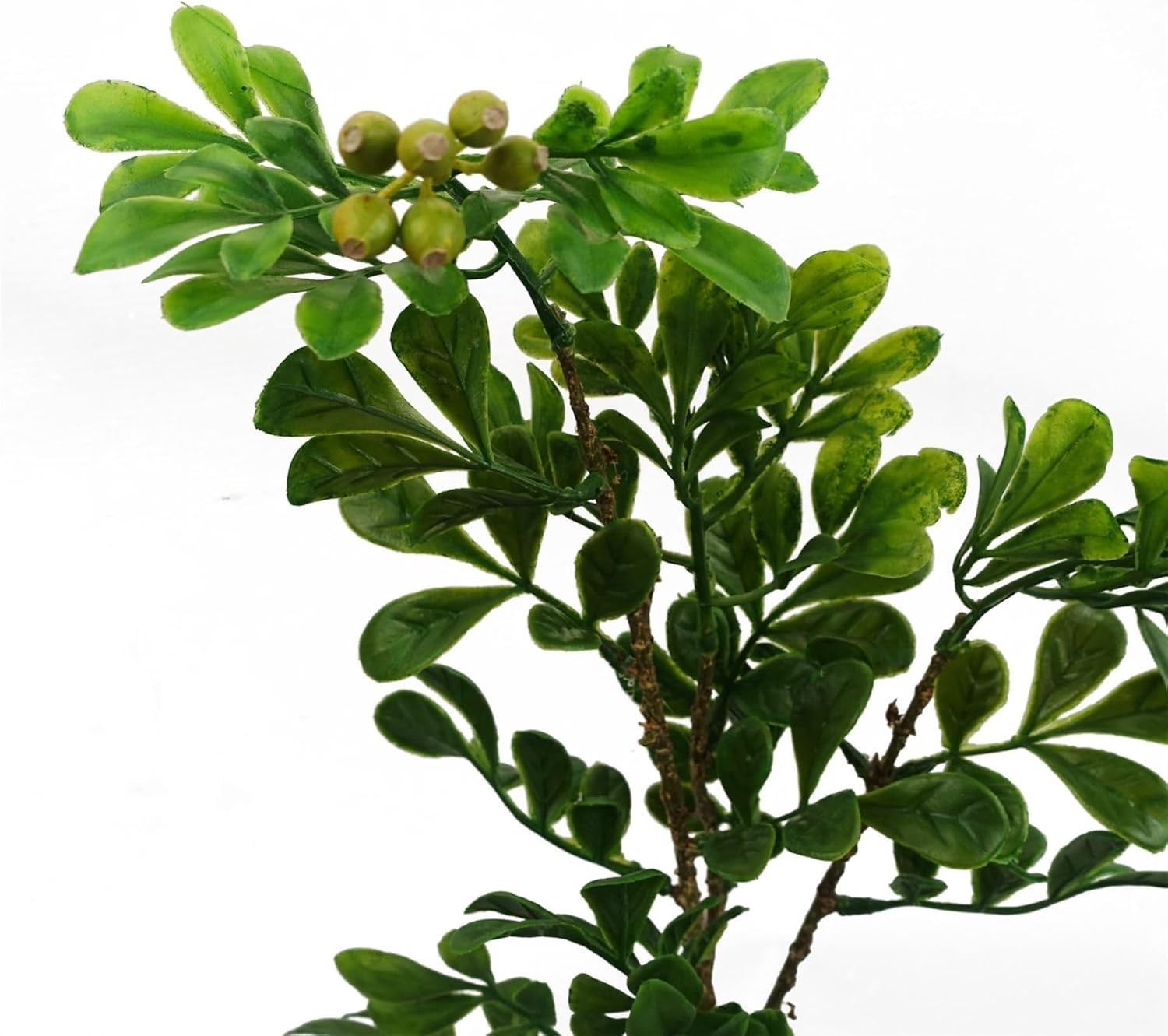 Leaf Artificial Bonsai Tree 45cm Tabletop Faux Plant with Pot Home Office Decor