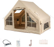 Inflatable Camping Tent 4-6 Person Waterproof 4 Season Cabin