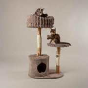 Cat Tree Tower Scratching Post Condo Multi Level Plush Climbing Indoor Cats