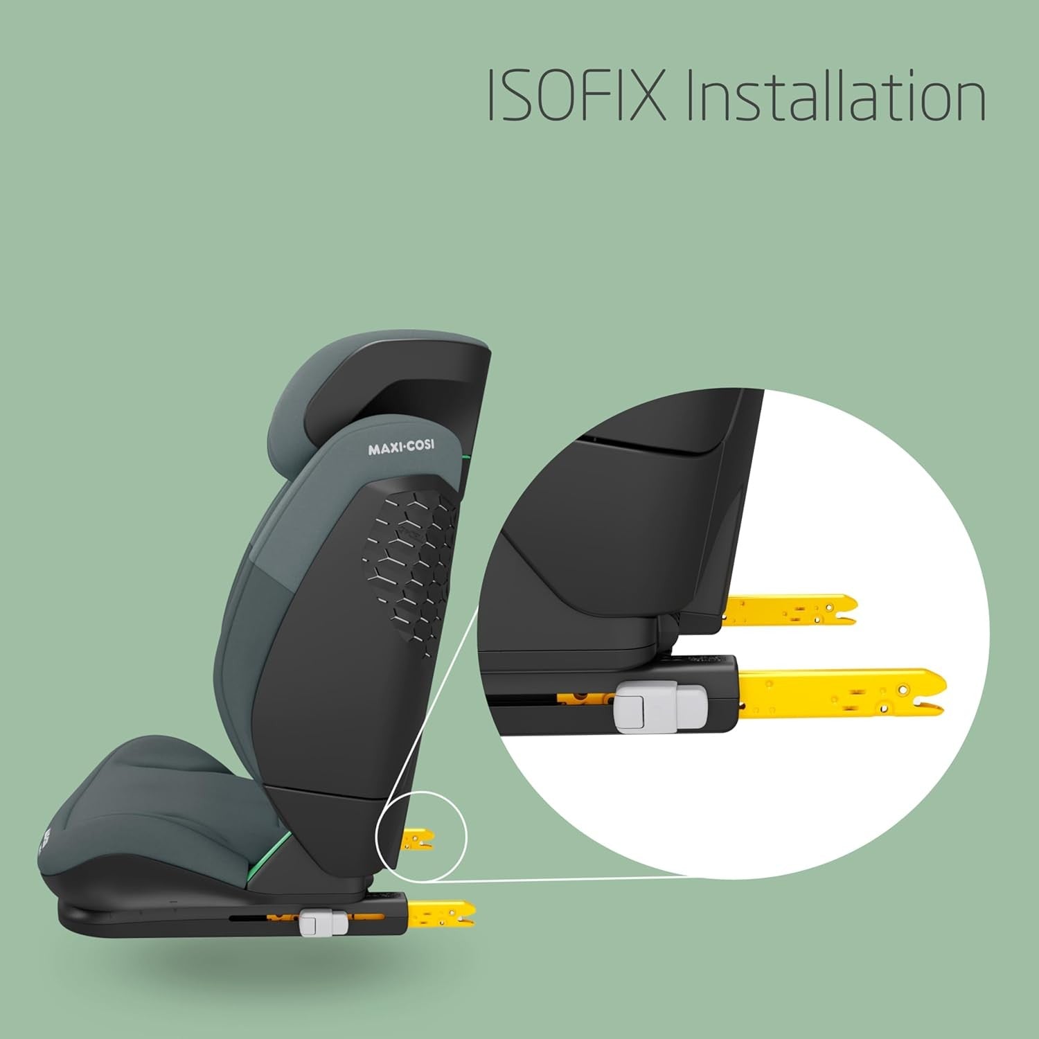 i-Size ISOFIX High Back Booster Seat 100–150cm Adjustable Impact
