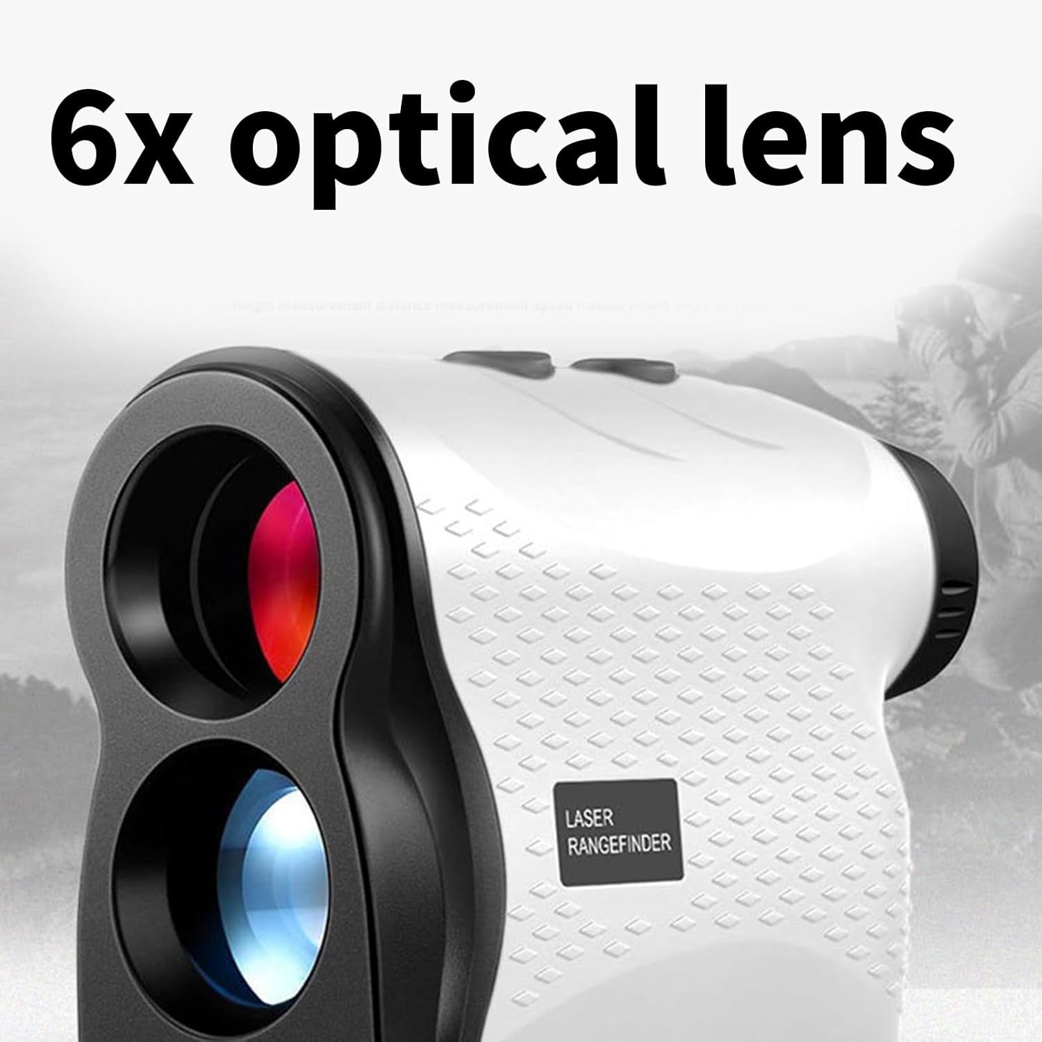 Golf Rangefinder 500M Slope 6X Magnification 4 Modes Battery Powered