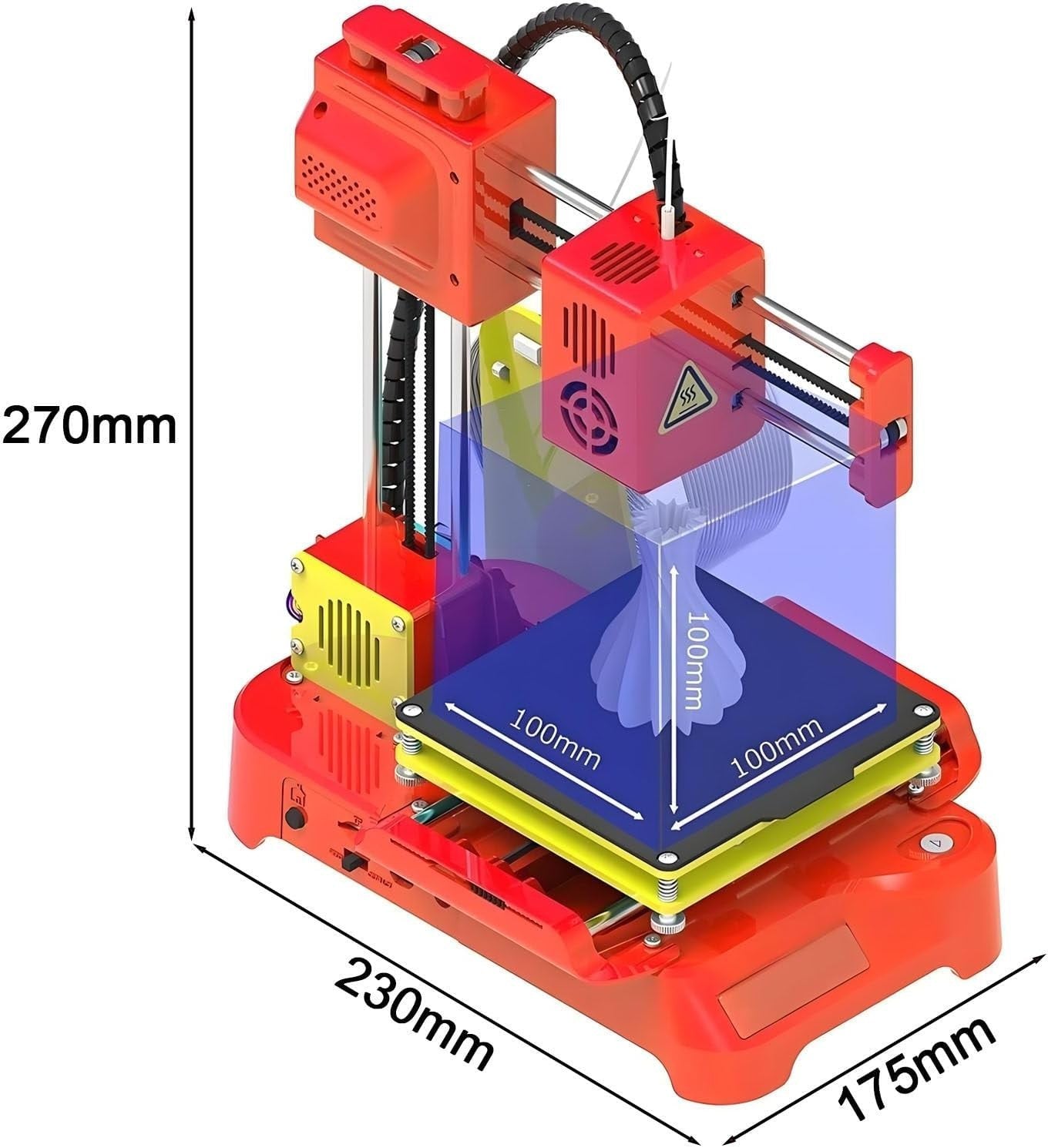 Mini 3D Printer for Kids Leveling Free Magnetic Bed PLA Education Starter