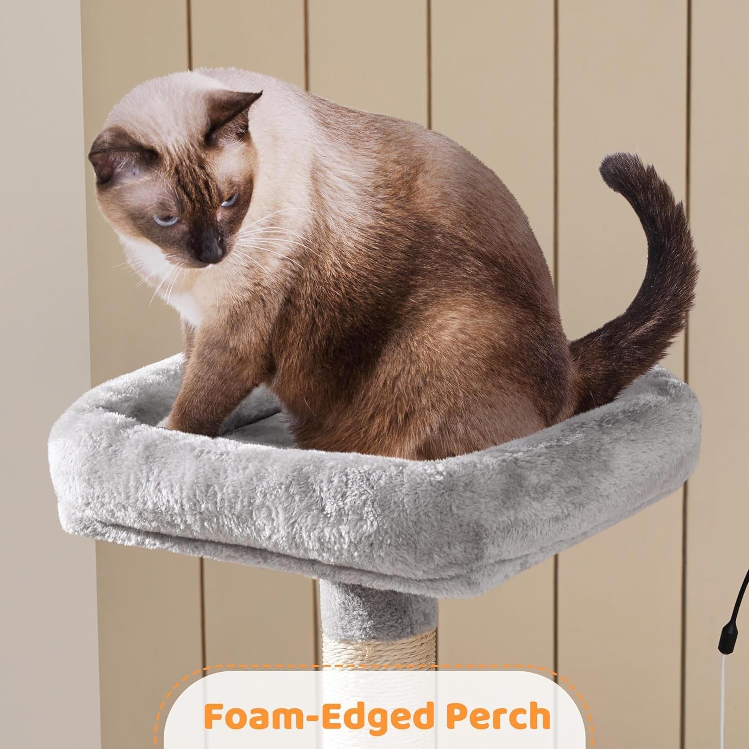 Large Cat Tree 136cm Indoor Tower with Condo Sisal Posts Multi Level Play