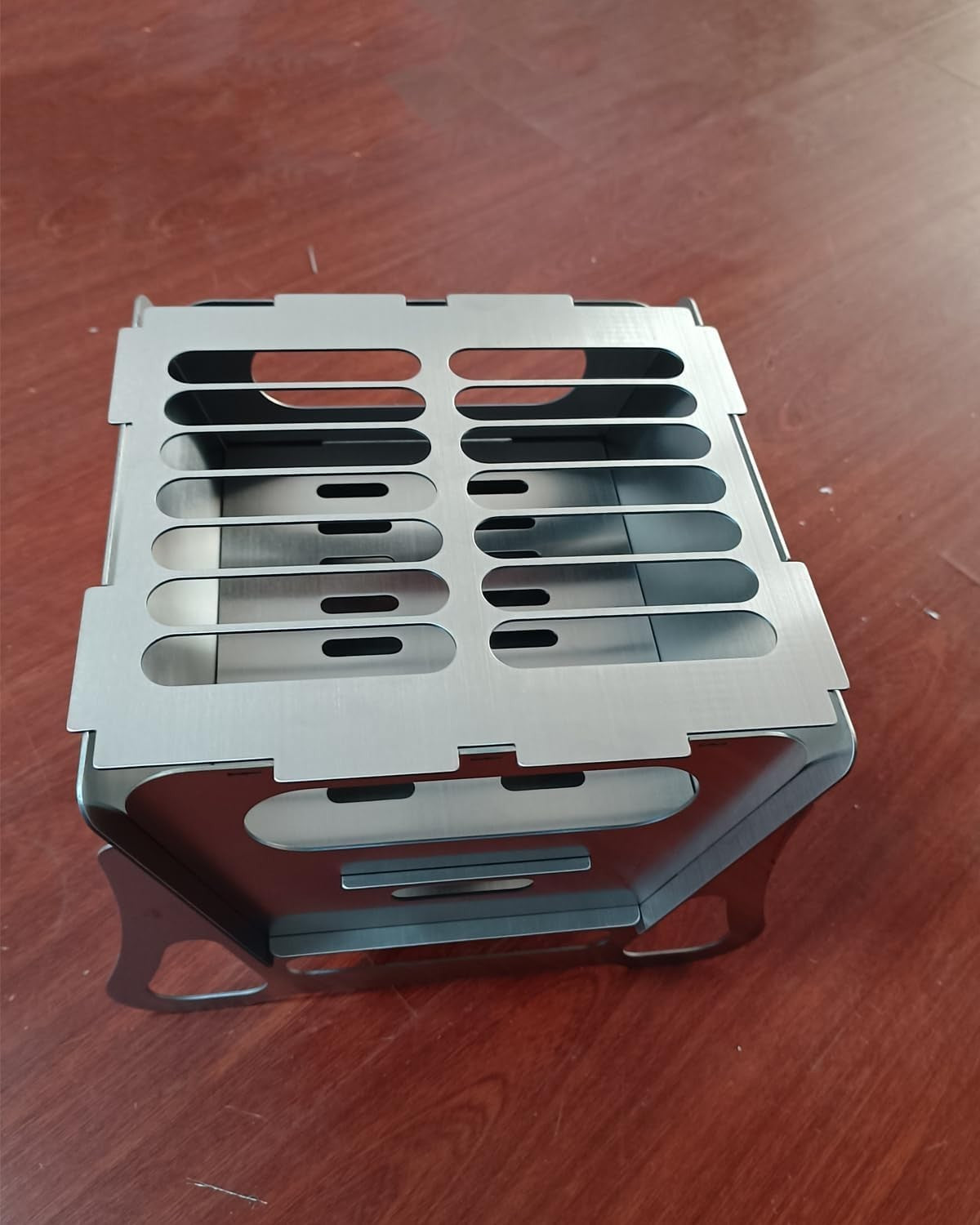Portable Stainless Steel Mini Camping BBQ Grill Foldable Charcoal Fire Pit