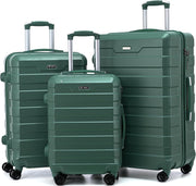 Full Luggage Set 20” 24” 28” Lightweight Hard Shell TSA Spinner Wheels