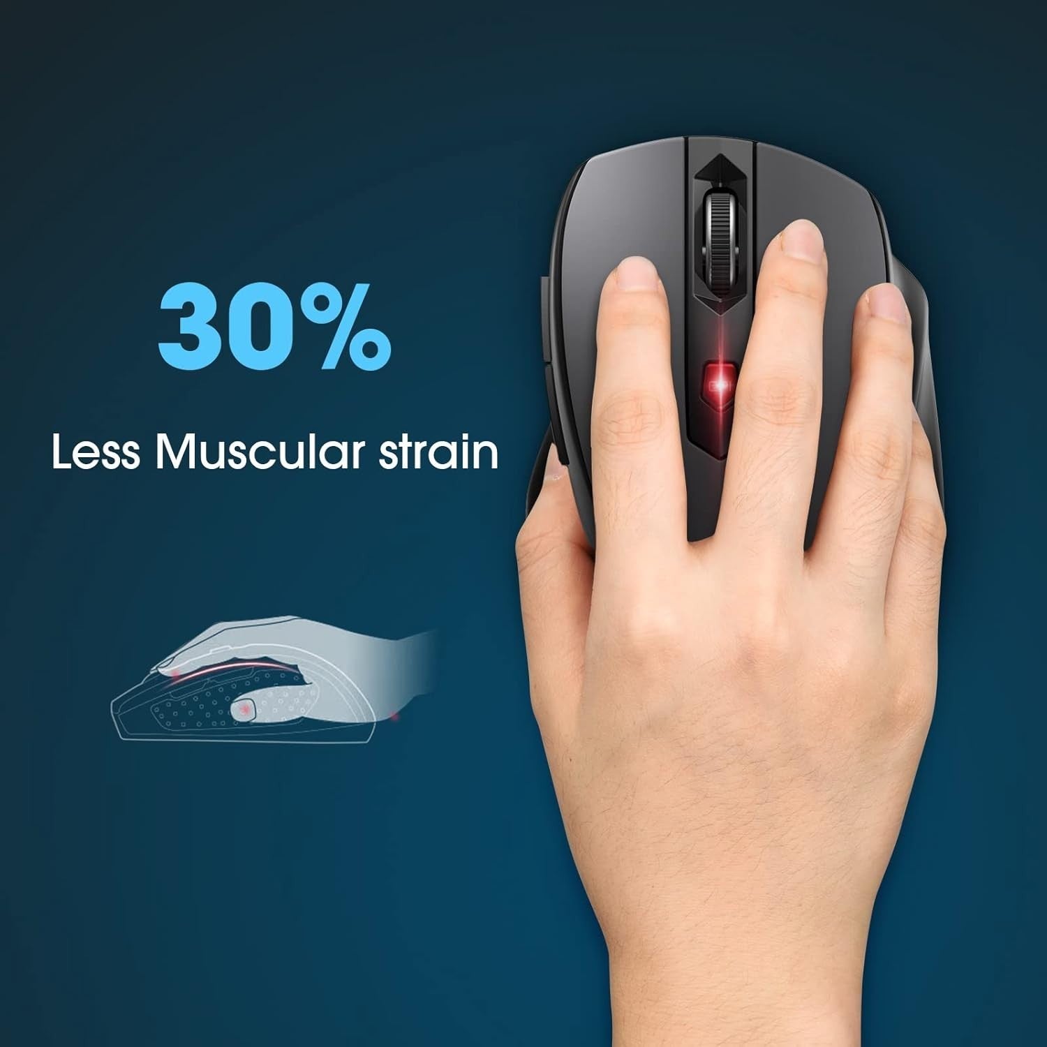 Wireless 2.4G Optical Mouse 2400 DPI 6 Buttons USB for PC Laptop