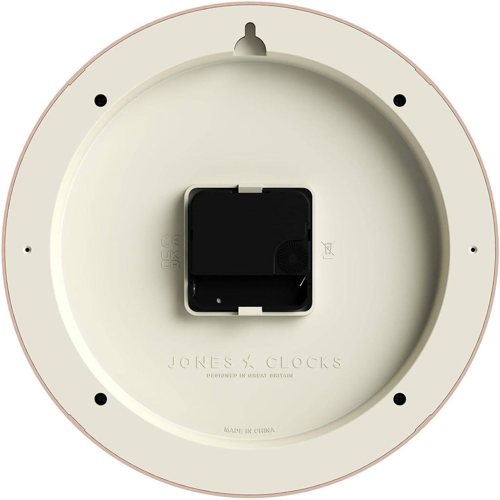 23cm Pink Wall Clock Modern Retro Design | Quiet Quartz Kitchen Bedroom Office