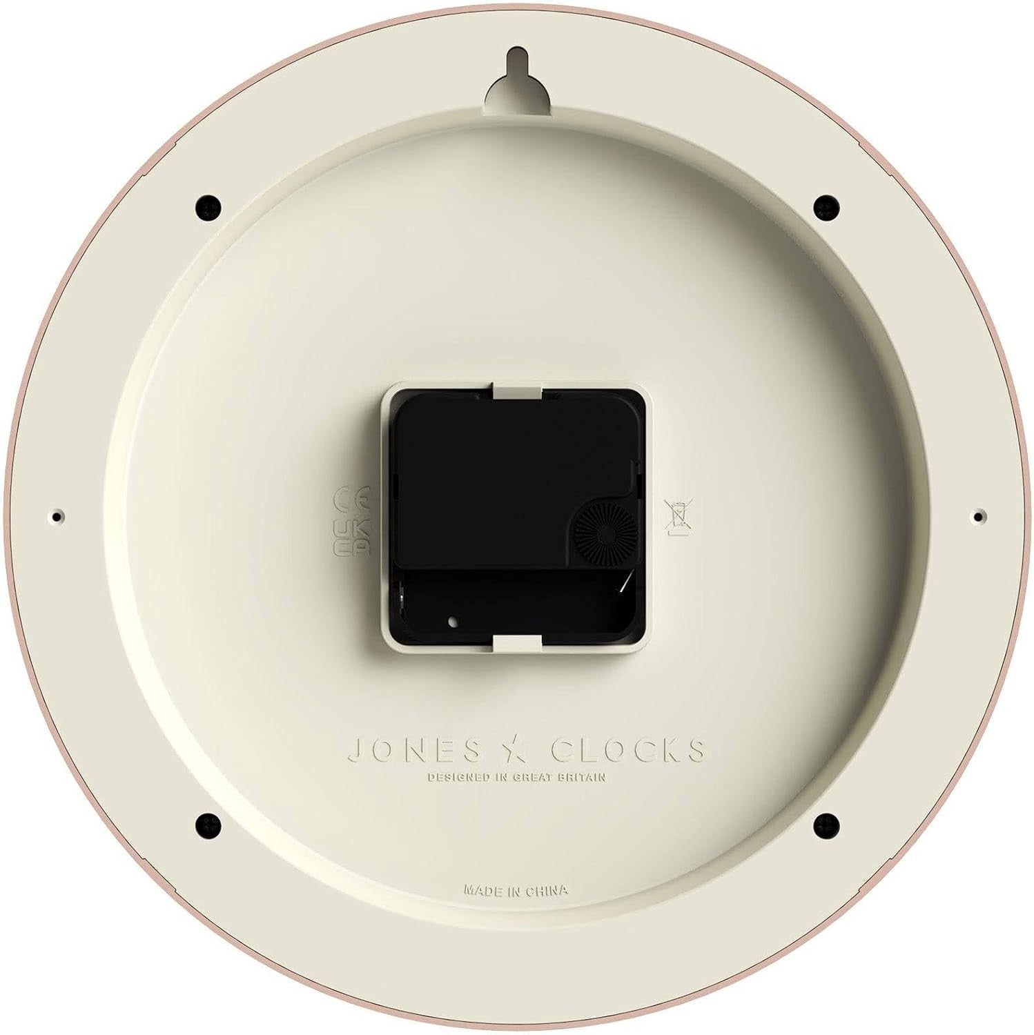 23cm Pink Wall Clock Modern Retro Design | Quiet Quartz Kitchen Bedroom Office