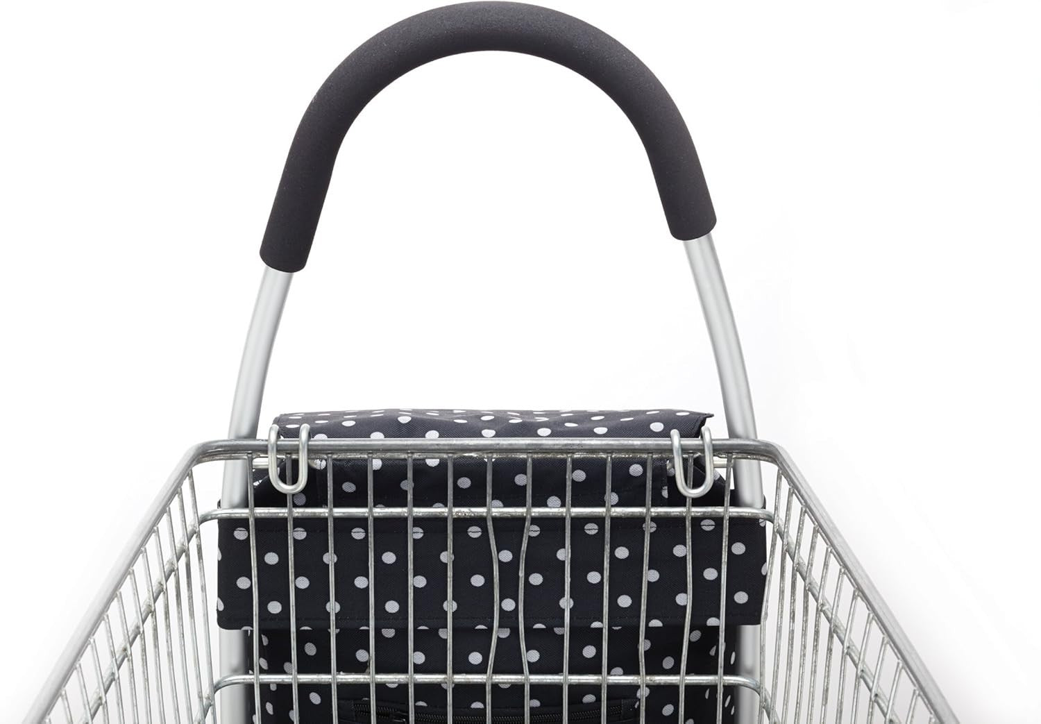 Foldable Shopping Trolley with Removable Cool Bag 15kg Wheels Cart