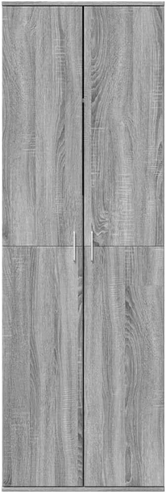 Grey Sonoma Tall Storage Cabinet 60x35x180cm – Modern 2-Door Cupboard