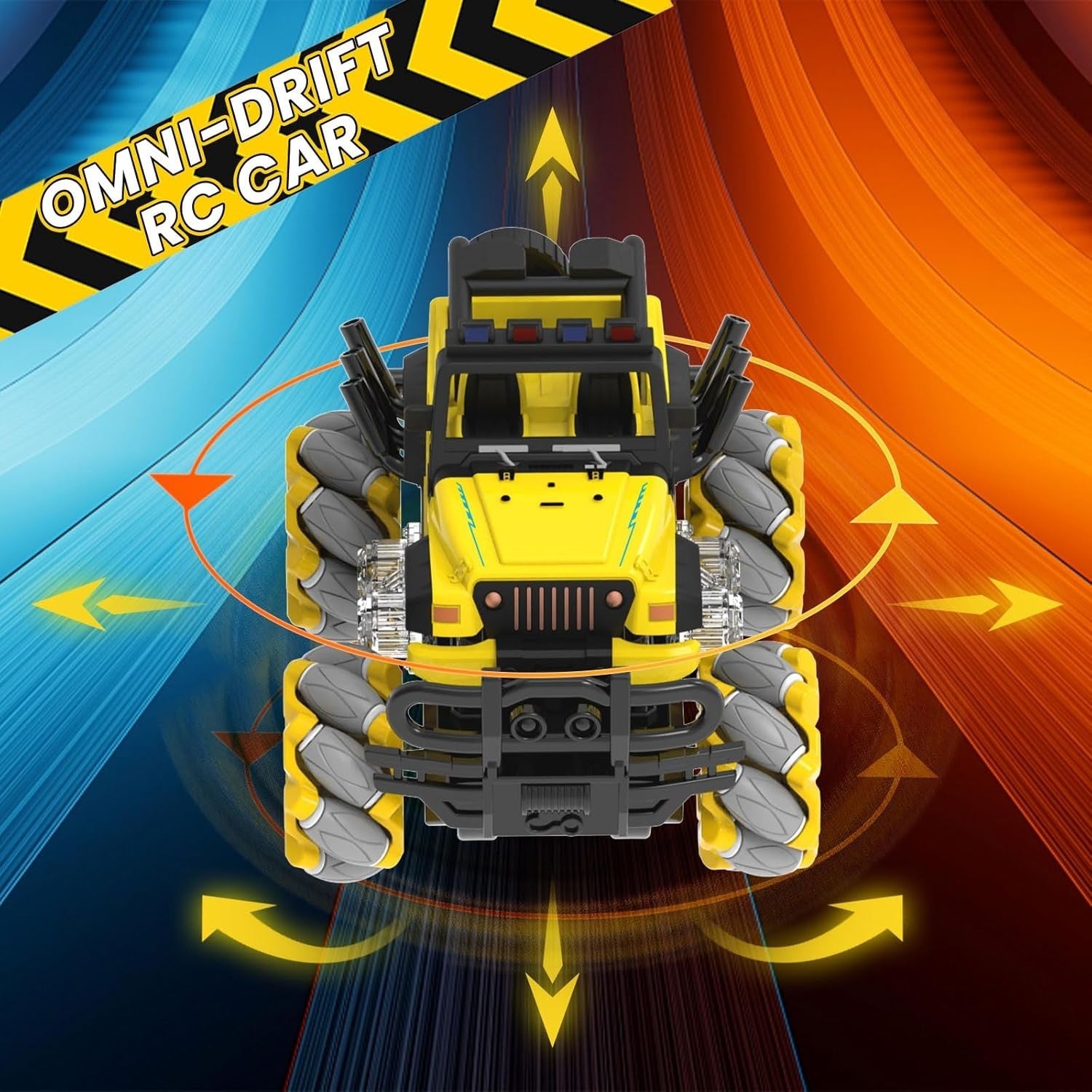 RC Drift Car 360° Spin All Terrain Remote Control Truck LED Light Toy Gift for K
