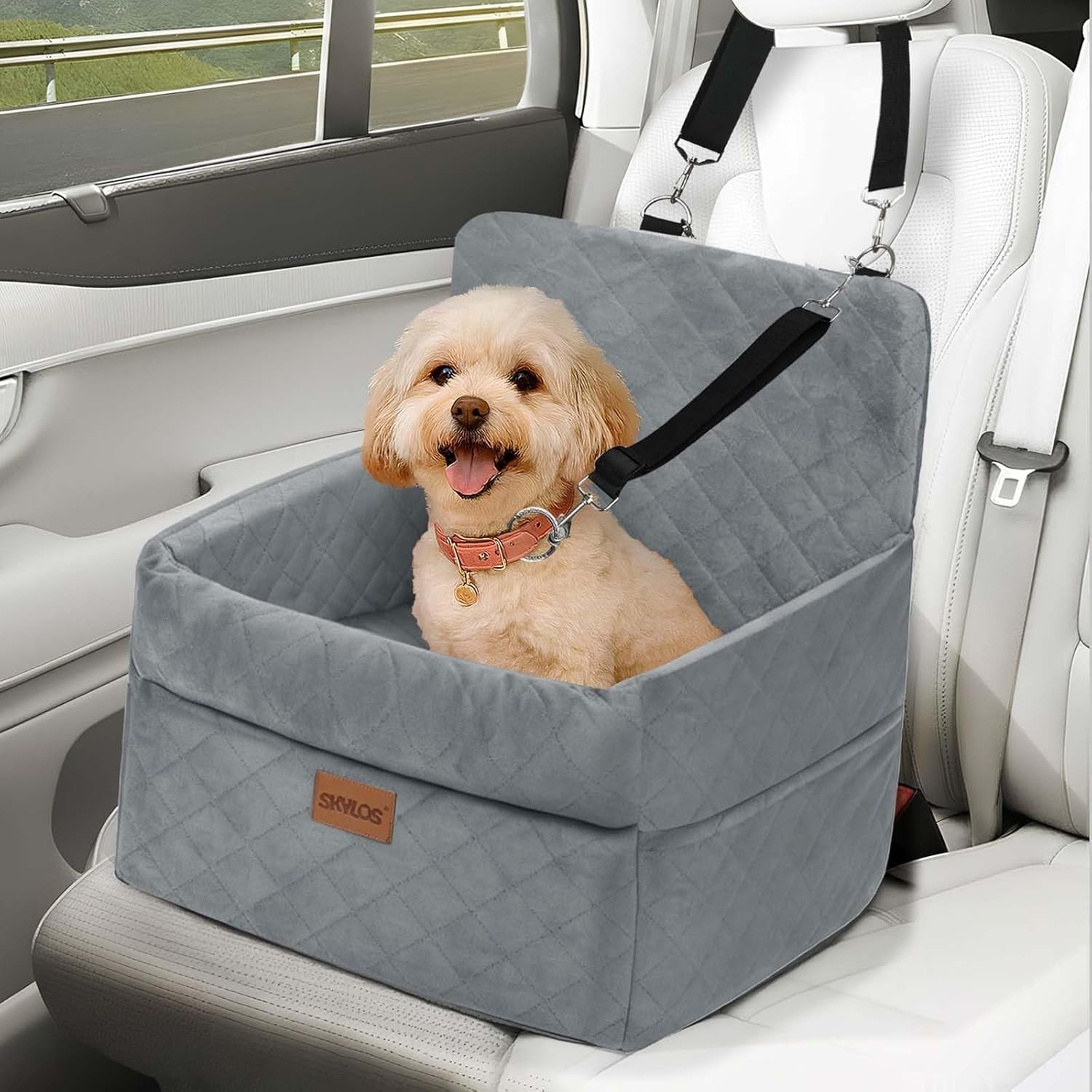 Elevated Dog Booster Seat Travel Bed Washable Carrier for Pets 16KG