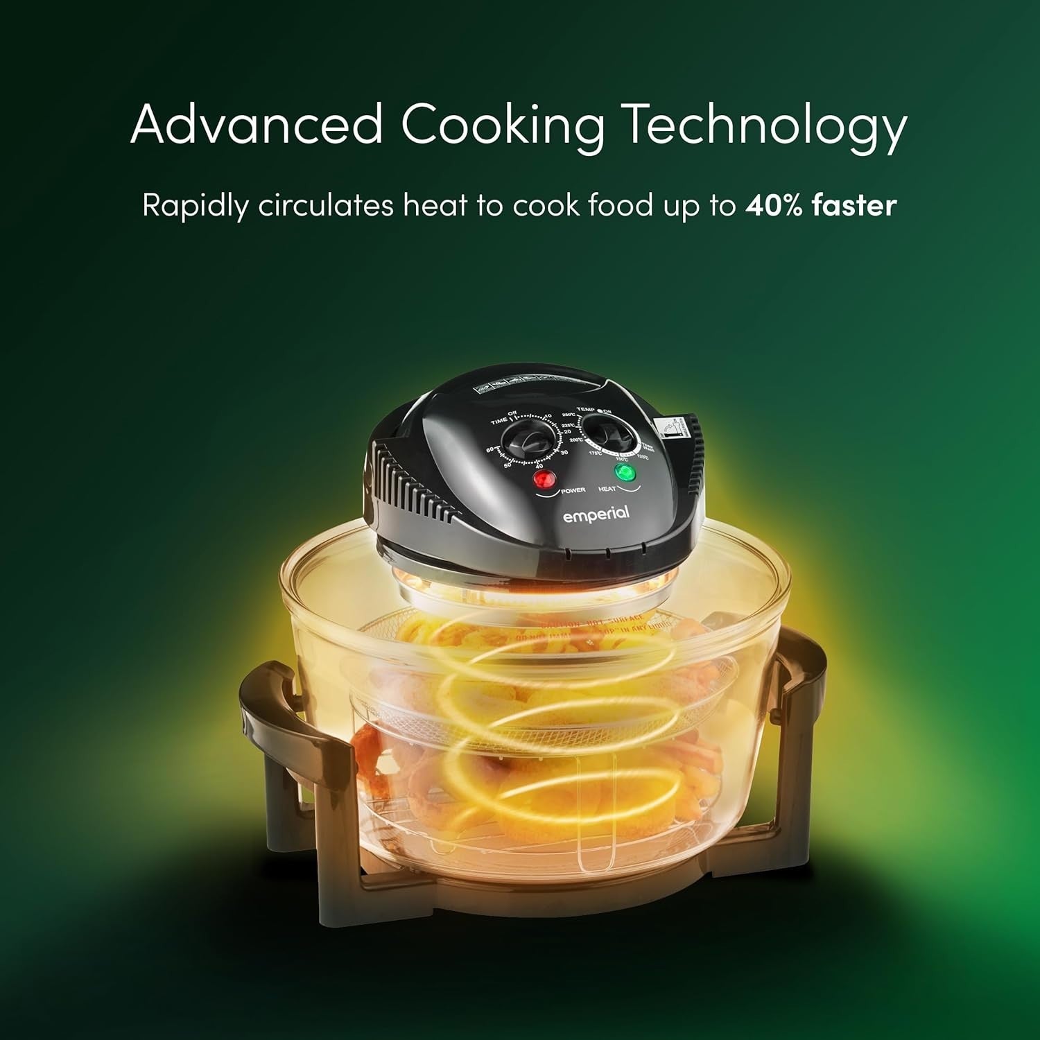 Halogen Convection Air Fryer Oven 17L | Rapid Cook, Self-Clean, Timer