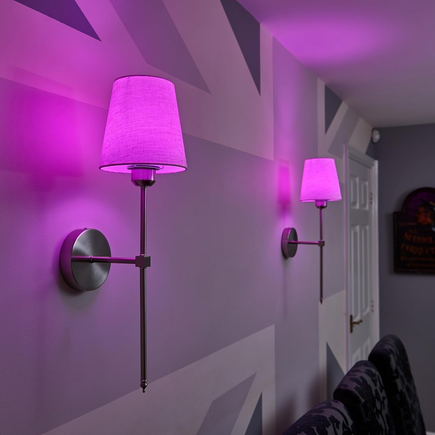 Rechargeable Wireless LED Wall Lights with Remote, Dimmable & Color Changing