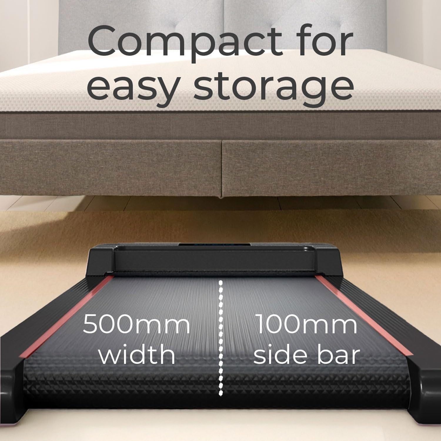 Under Desk Walking Treadmill Portable LED Display Adjustable Speed Home Gym