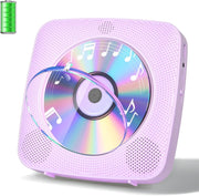 Desktop CD Player Bluetooth Speakers FM Radio USB AUX Remote Purple