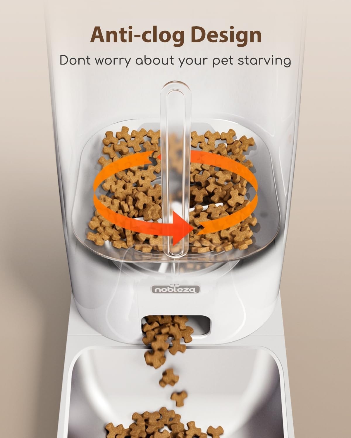 4L WiFi Automatic Cat Feeder Smart App Control Food Dispenser Timer