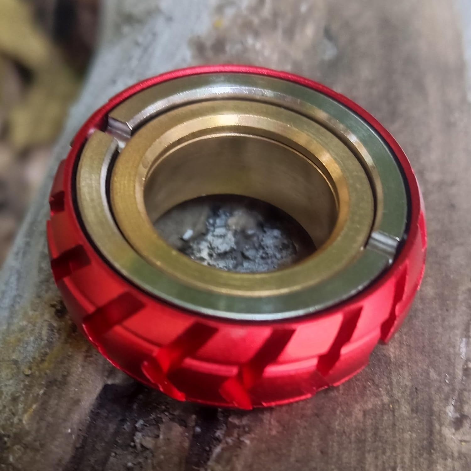 Red Magnetic Fidget Ring Stainless Steel Haptic Stress Relief EDC