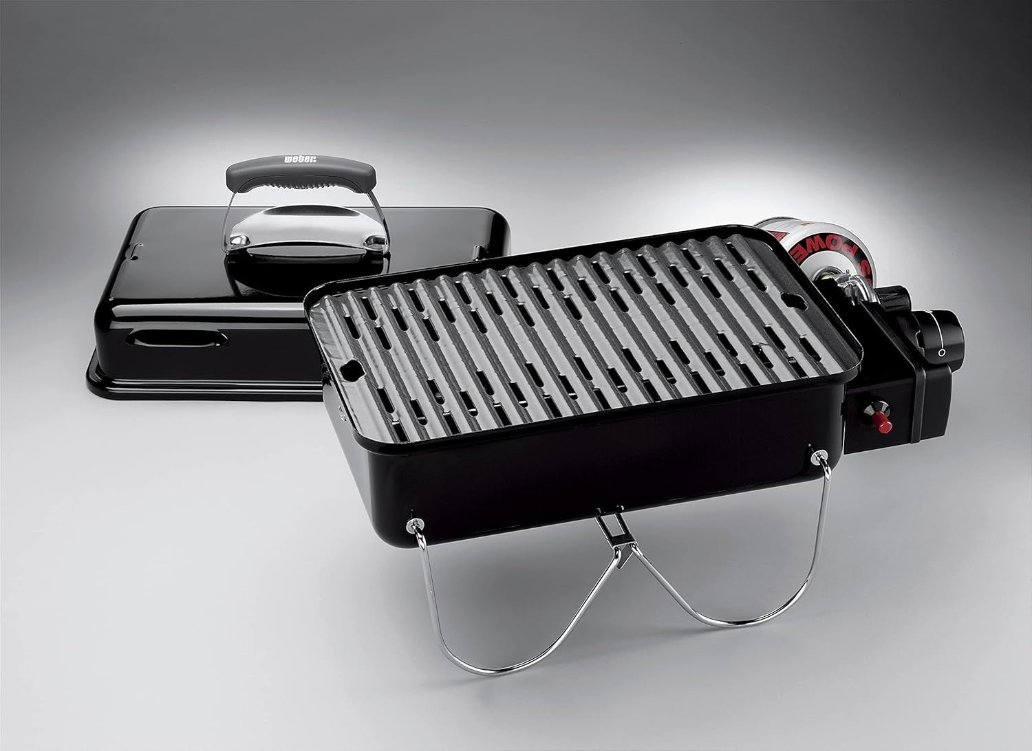Portable Gas BBQ Grill with Push Ignition – Compact Folding Travel Barbecue
