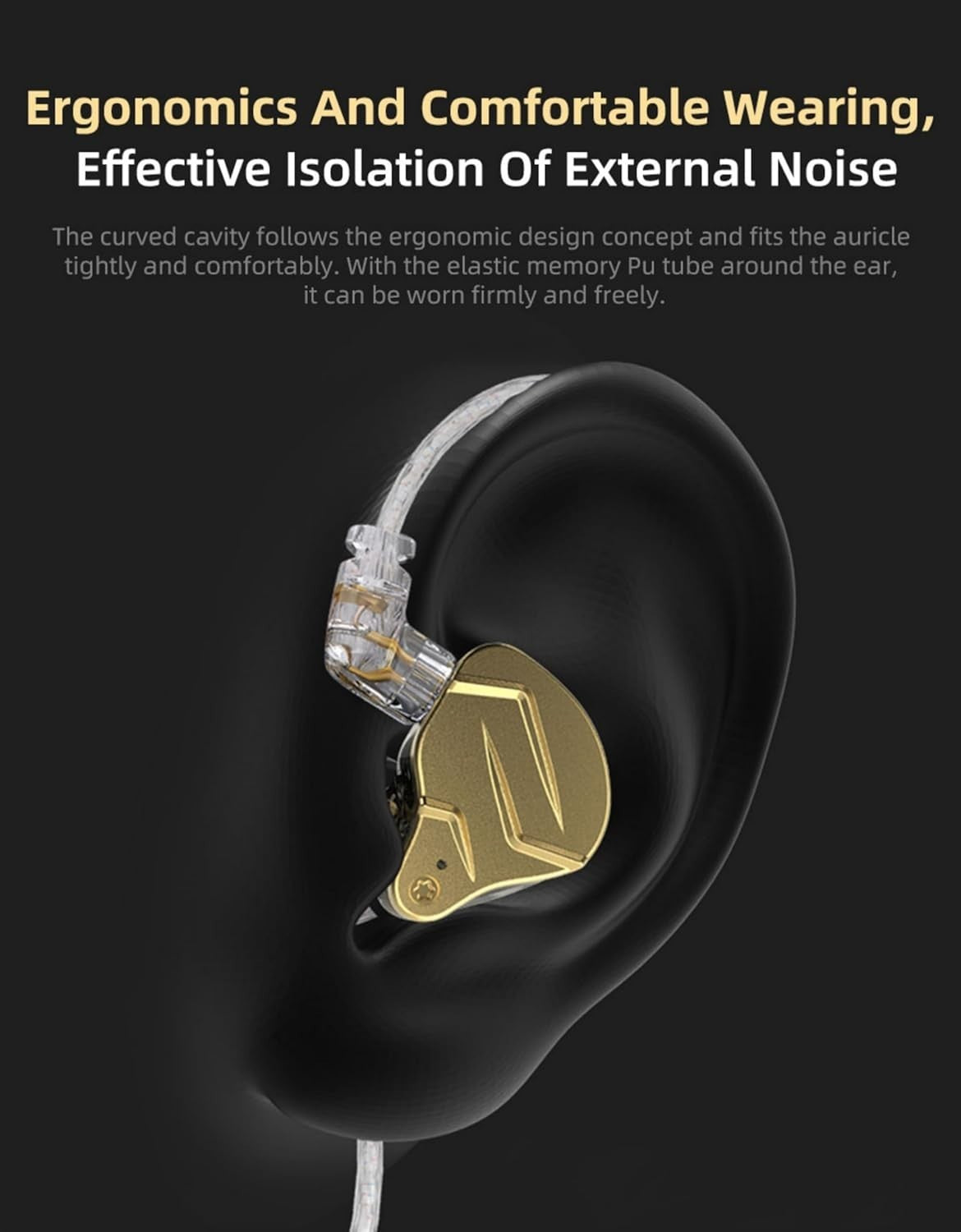 HiFi KZ ZSN ProX Hybrid 1DD+1BA Earphones Noise Cancelling Mic 3.5mm Jack