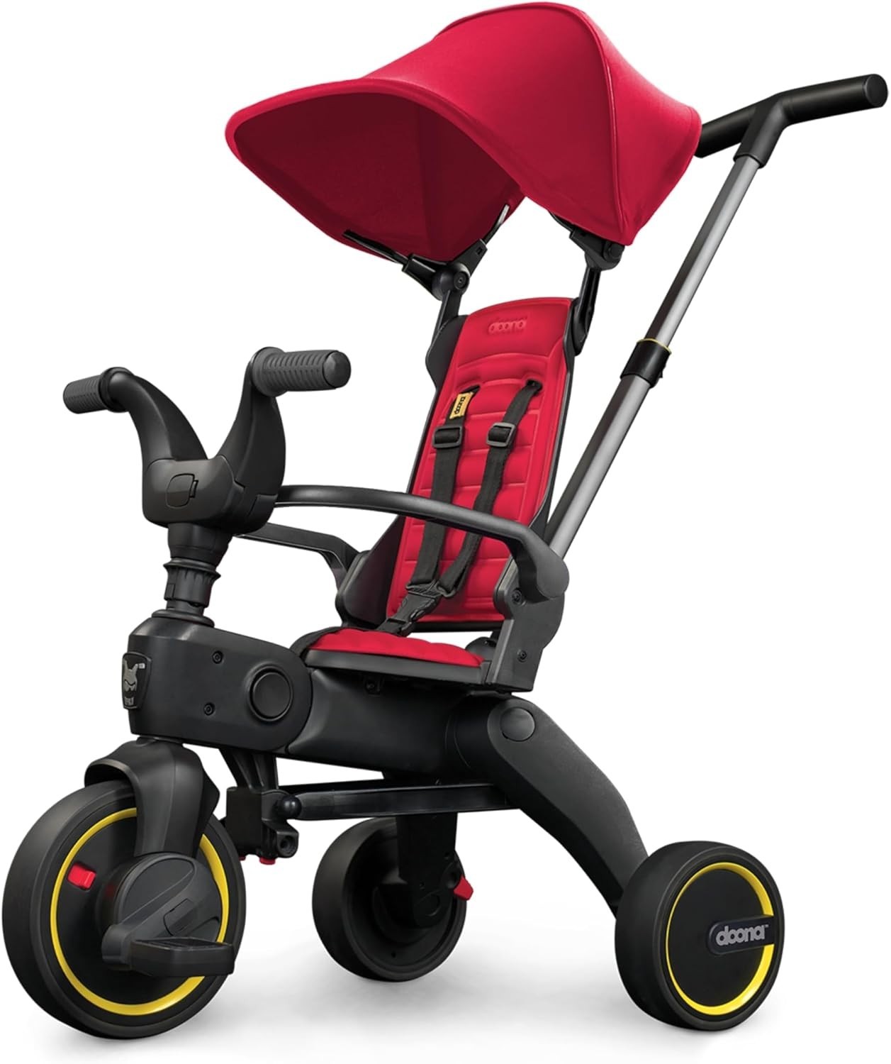 Premium Foldable Toddler Trike 4 in 1 Parent Handle Bike Red 10M-3Y