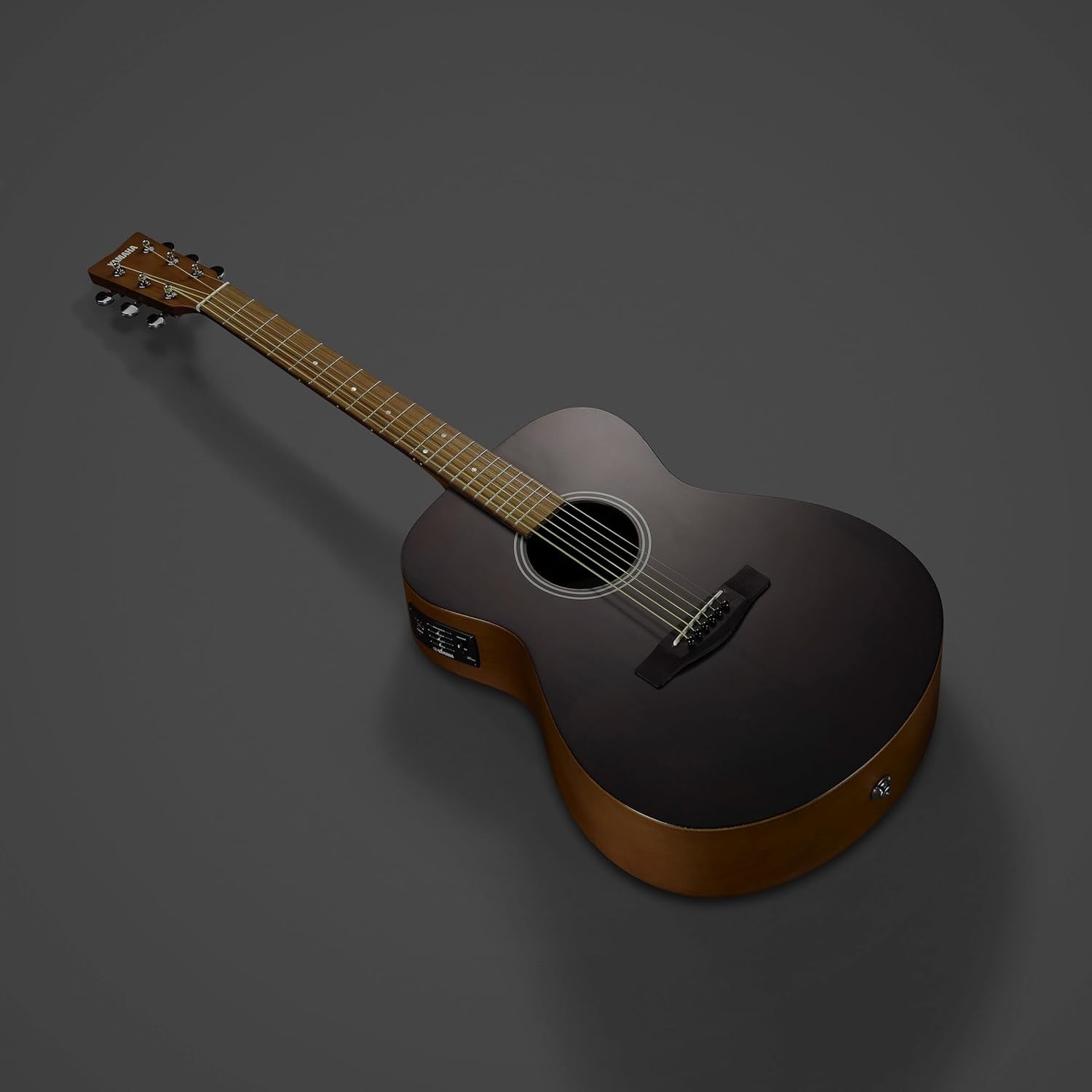 Concert Acoustic Electric Guitar 25" Scale with Pickup Black