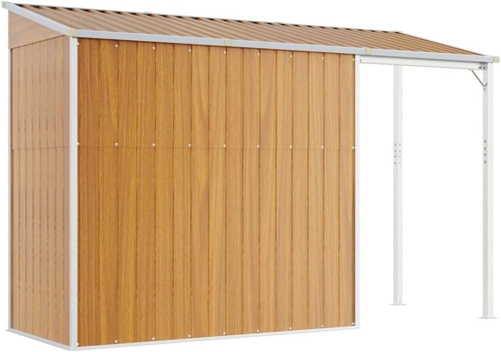 Metal Garden Shed Outdoor Tool Storage Firewood Bike Storage 277x110x181cm