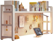 Single-Tier Metal Desk Hutch Shelf | Desktop Storage Rack 115cm/45.3in