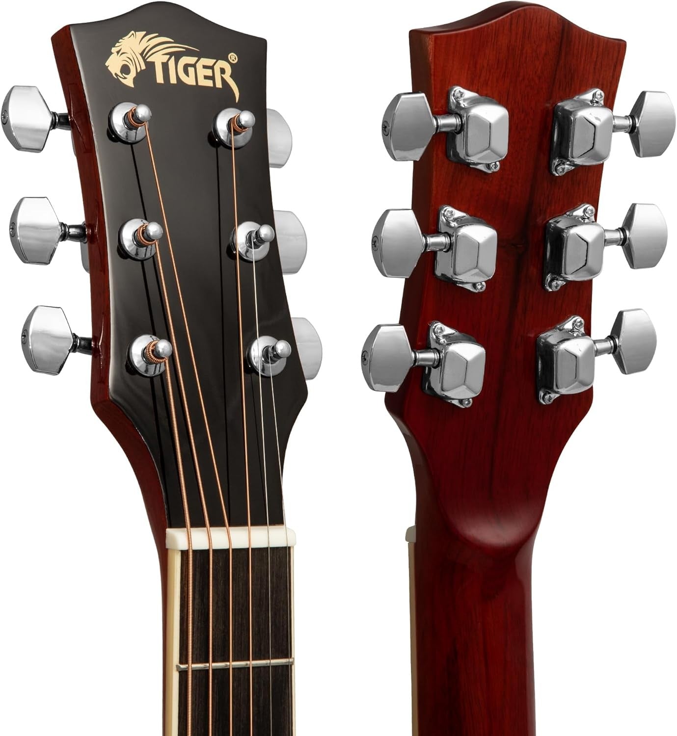 3/4 Size Acoustic Guitar Starter Kit Steel Strings Red