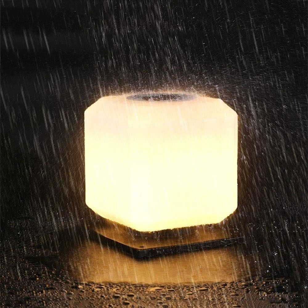 Waterproof Solar Column Lamp – Outdoor Garden Iron Post Light (Size S)