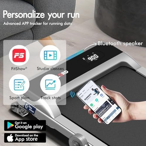 Foldable Home Treadmill 3.2HP 4% Incline Shock Absorbing Belt