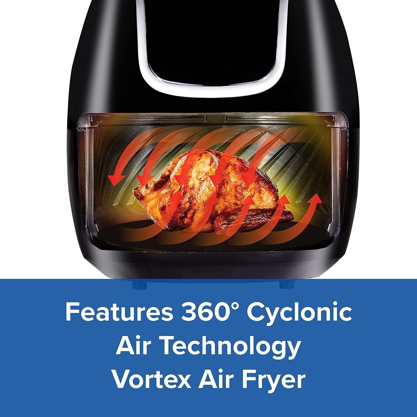 4.7L Digital Air Fryer 5-in-1 Oil Free 360° Air Technology
