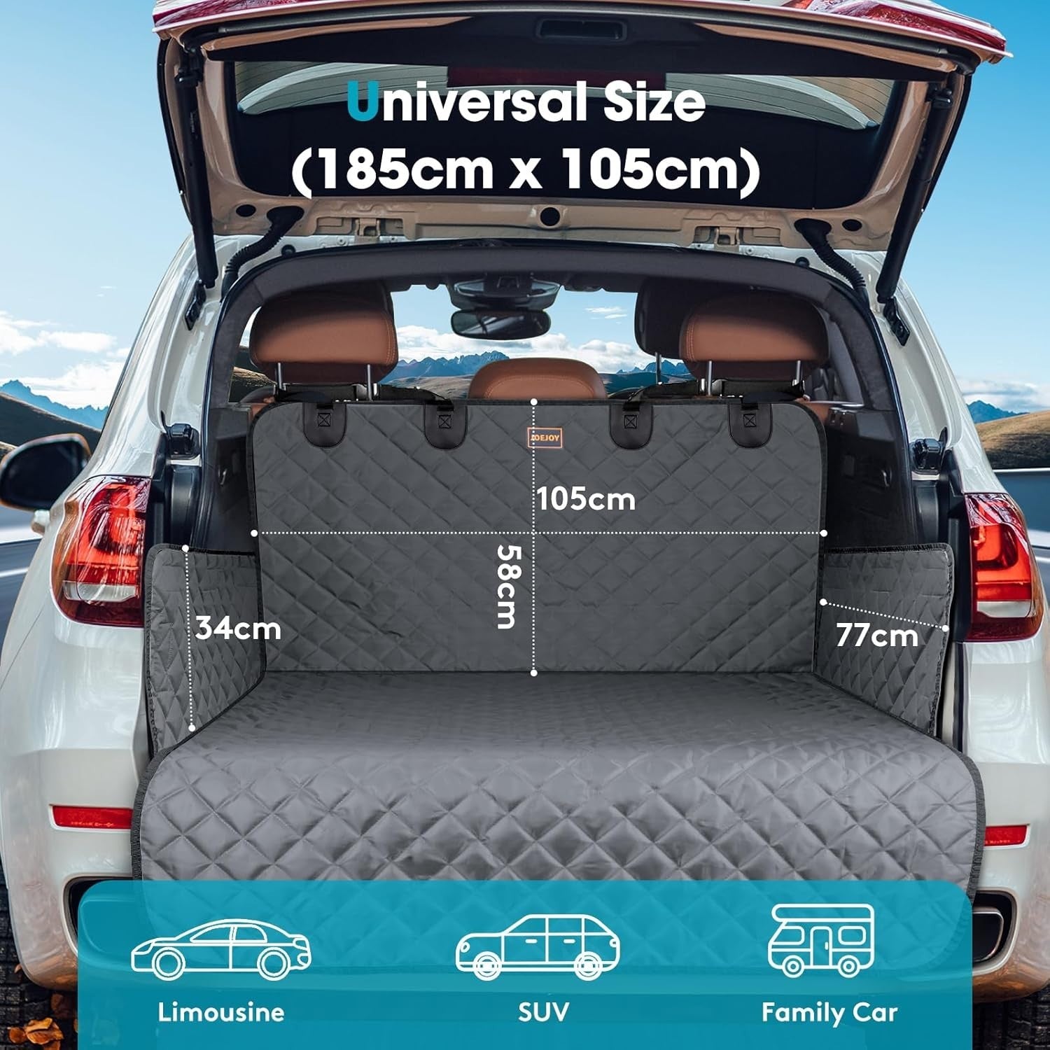 Dog Car Boot Protector Non Slip Trunk Liner Scratch Resistant Cover