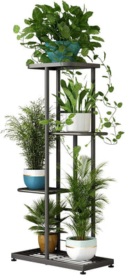 4 Tier Metal Plant Stand Indoor Outdoor Flower Pot Display Rack for Patio
