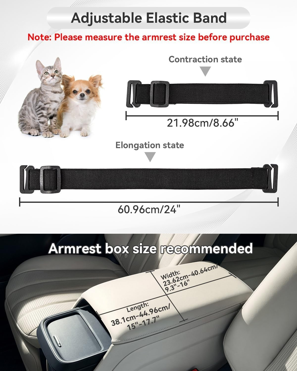 Center Console Dog Car Seat Safety Tether Booster Bed Small Pets 6kg