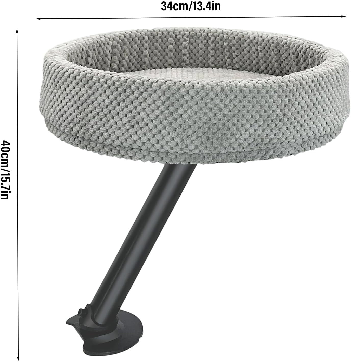 Portable Cat Desk Bed Mountable Kitty Hammock Indoor Outdoor Nest