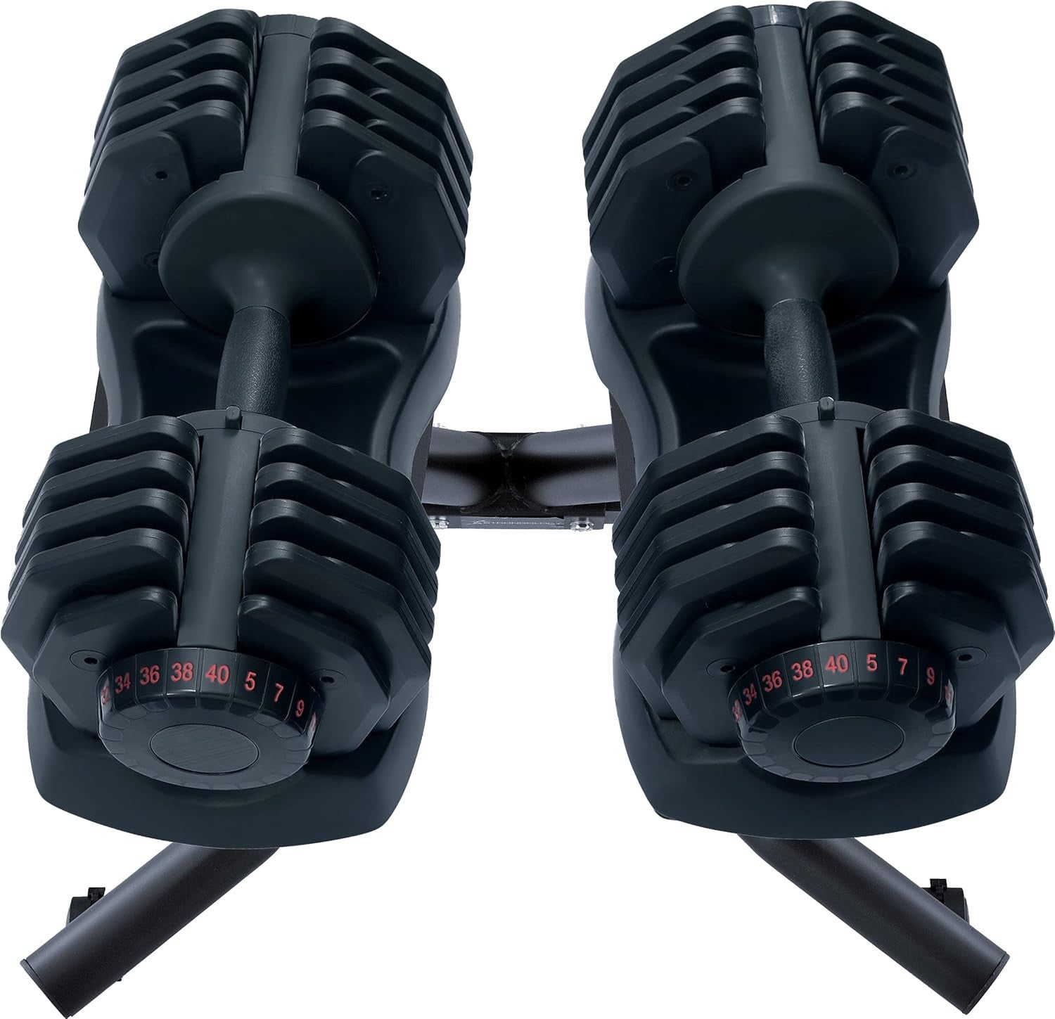 Smart Adjustable Dumbbell 5kg–40kg Dial Select Space Saving Home Gym