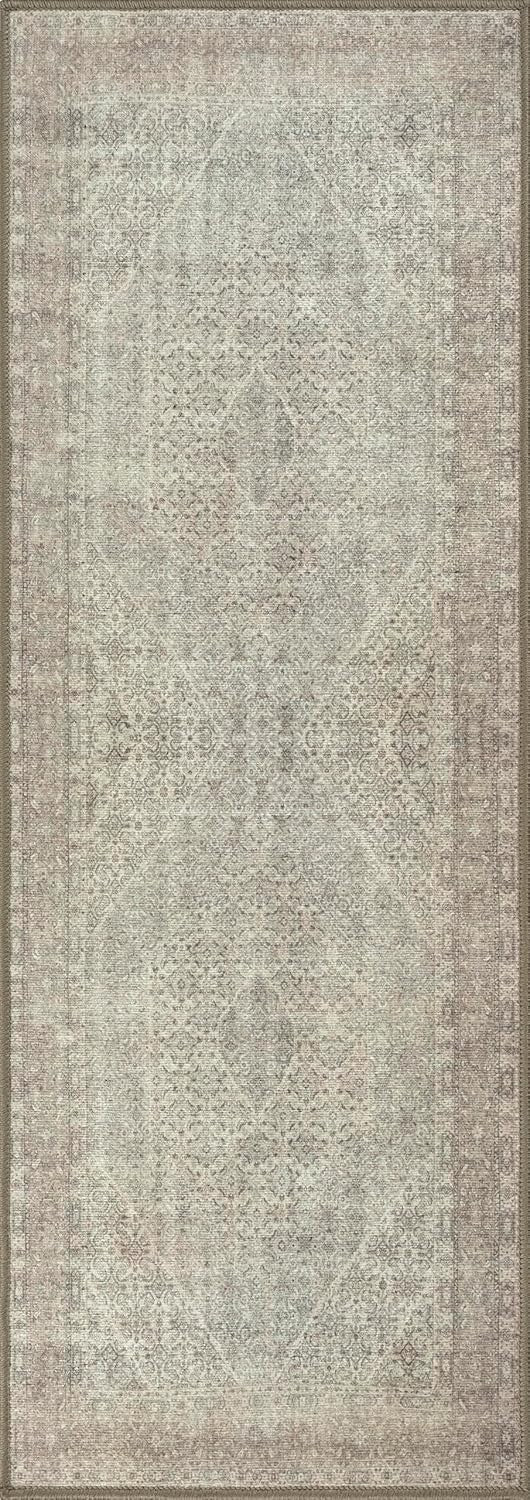 Washable Runner Rug 60x240cm Non-Slip Soft Hallway Kitchen Bedroom Long Mat