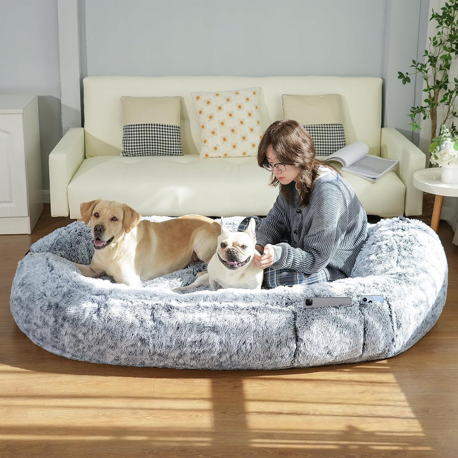 Human Dog Bed 180x115x45cm Giant Memory Foam Washable