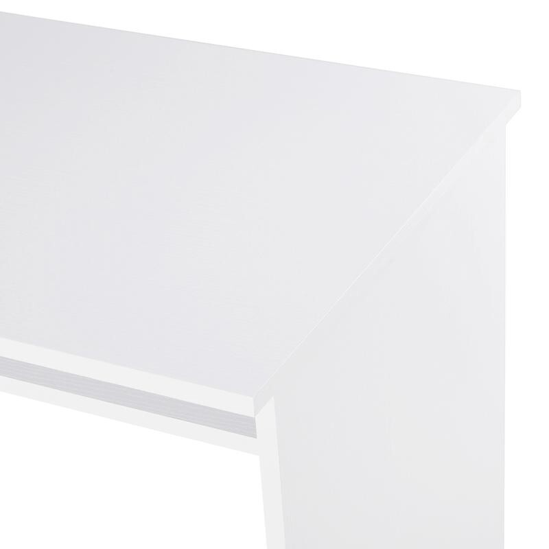 White Writing Desk PC Laptop Table 90cm Study Office Workstation Drawer