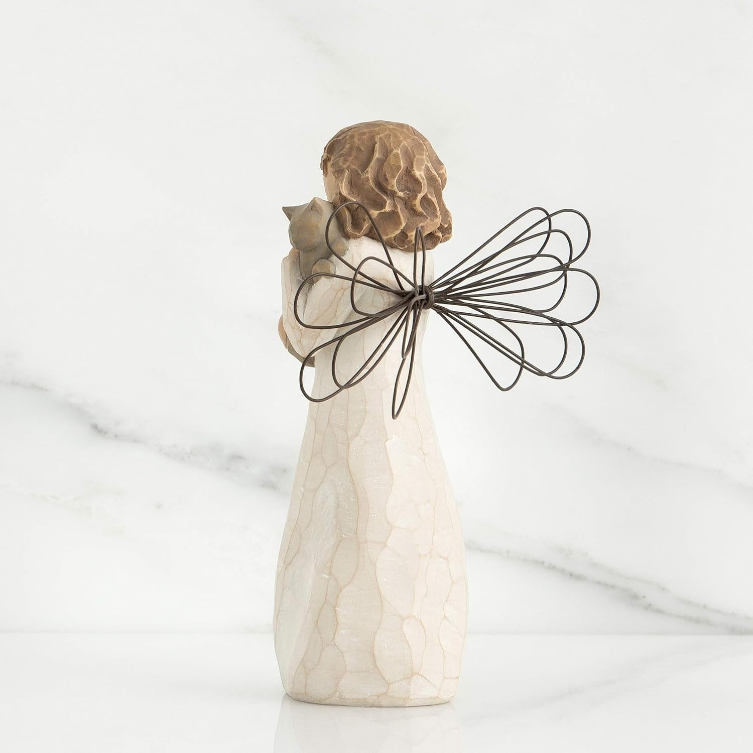 Angel Figurine 13cm Resin Ornament | Affection Statue Gift | Home Décor