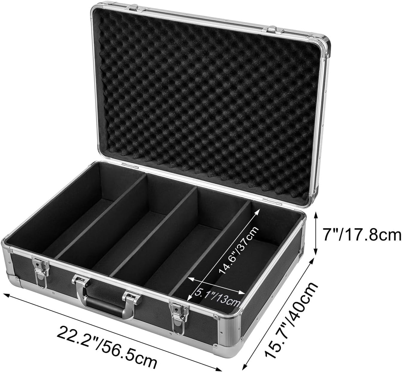 120 CD DVD Storage Case Portable Aluminium Lockable Media Organizer