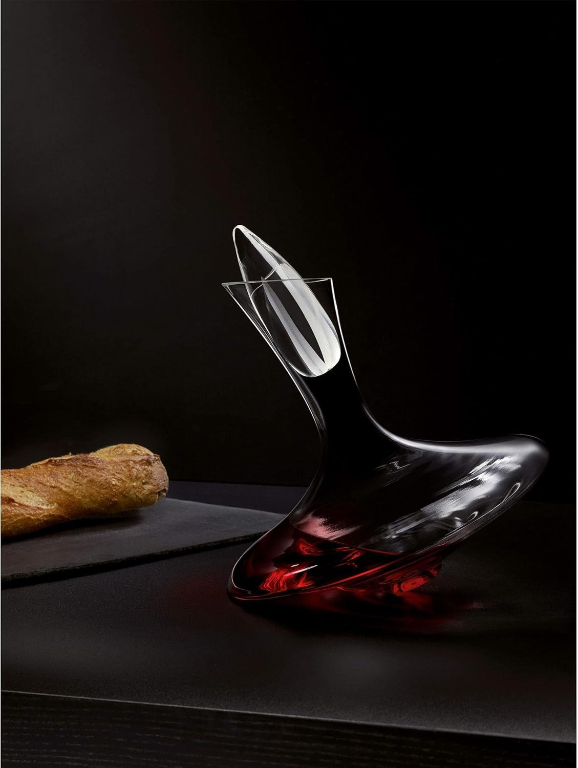 Wine Decanter 750ml Double Aeration Glass Carafe Elegant Oxygenation